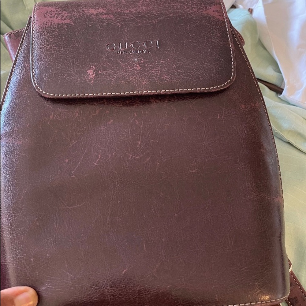 Vintage Gucci Mini Leather Backpack